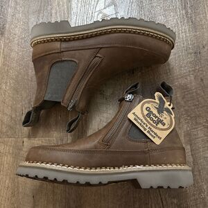 Georgia Boot Women’s 5” Chelsea Romeo Side Zip Leather GB00507 Size 7M